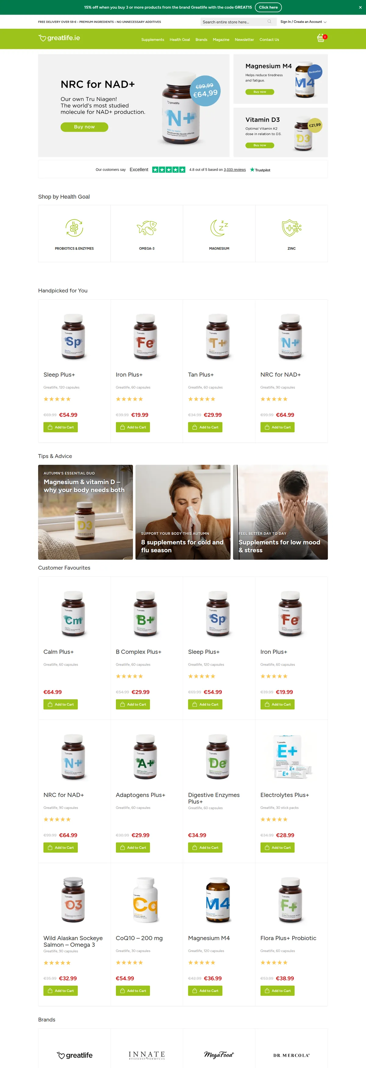 Greatlife.ie — Desktop