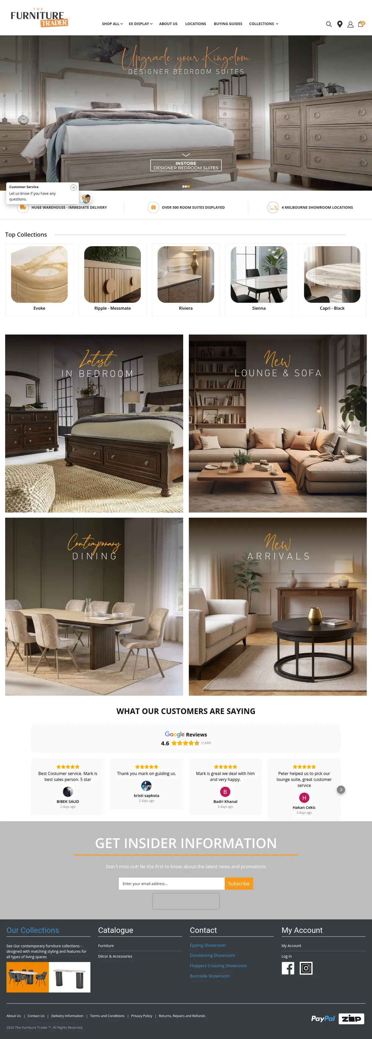 The Furniture Trader — Desktop